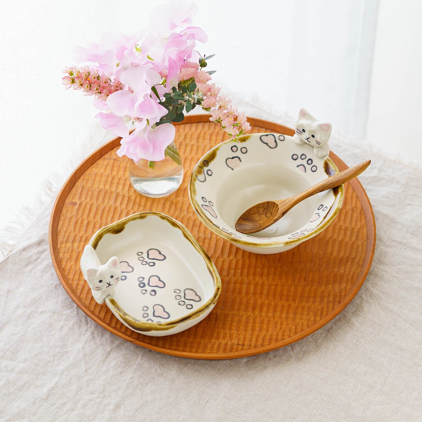 ねこ x にくきゅう　リム小鉢｜梶田慶