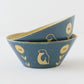 Bowl 160mm penguin blue | Kokeiro Kobo