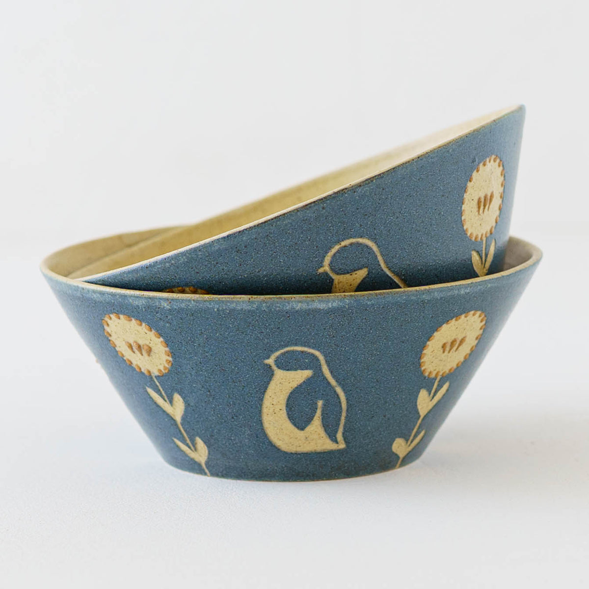 Bowl 160mm penguin blue | Kokeiro Kobo