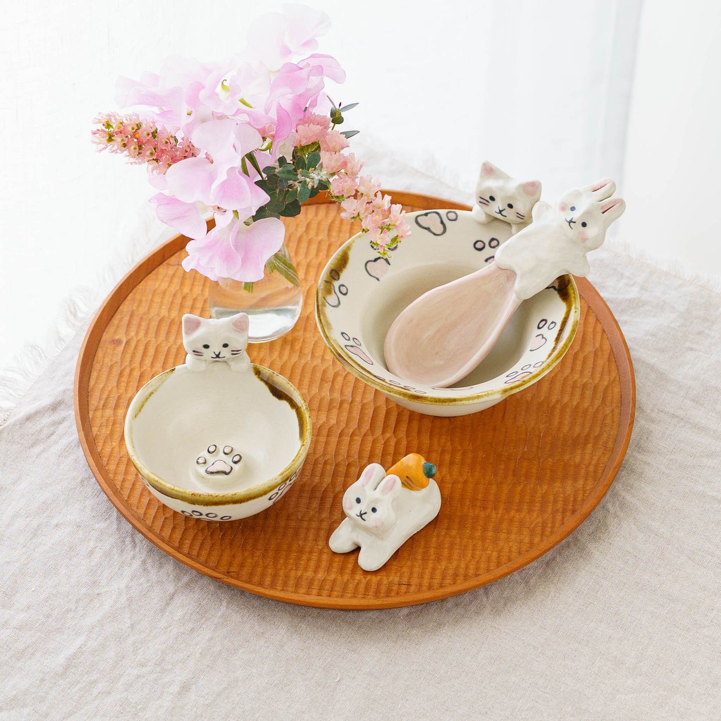 ねこ x にくきゅう　ぐい呑み｜梶田慶