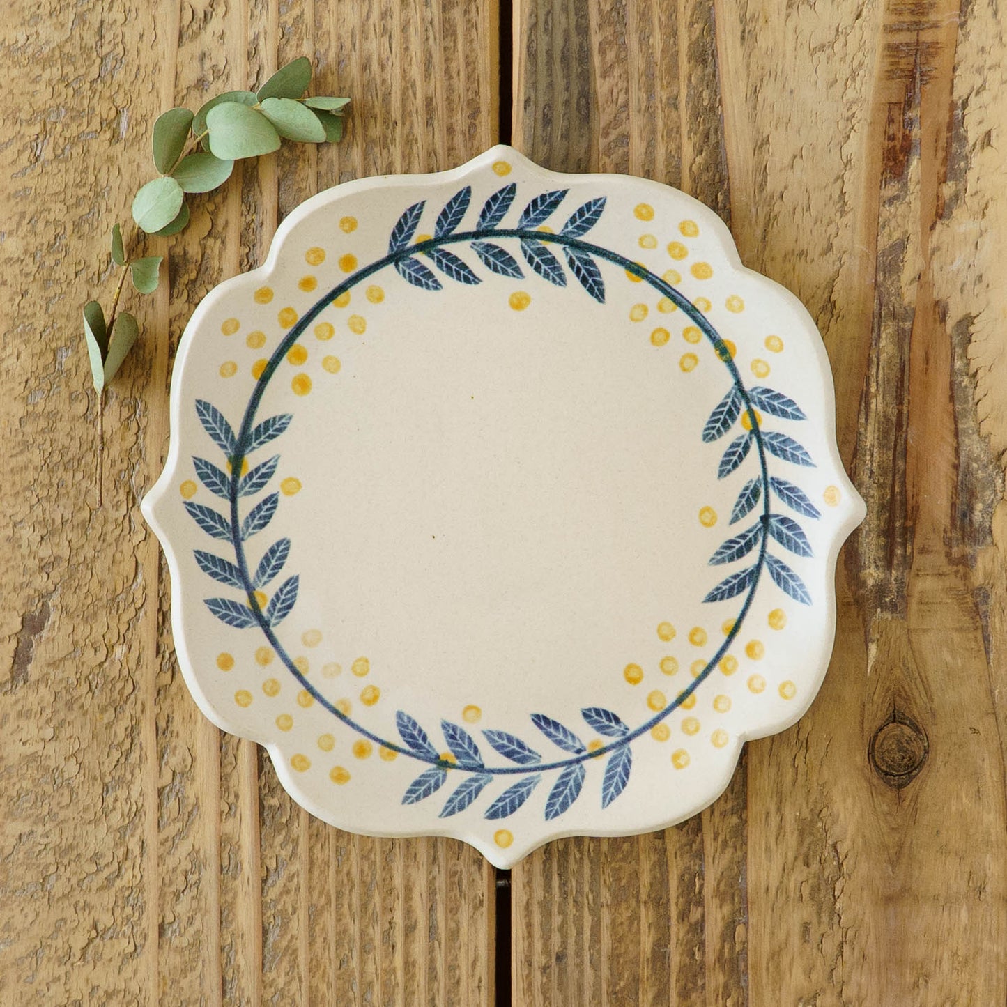 リバティ　6寸皿｜石川久美子