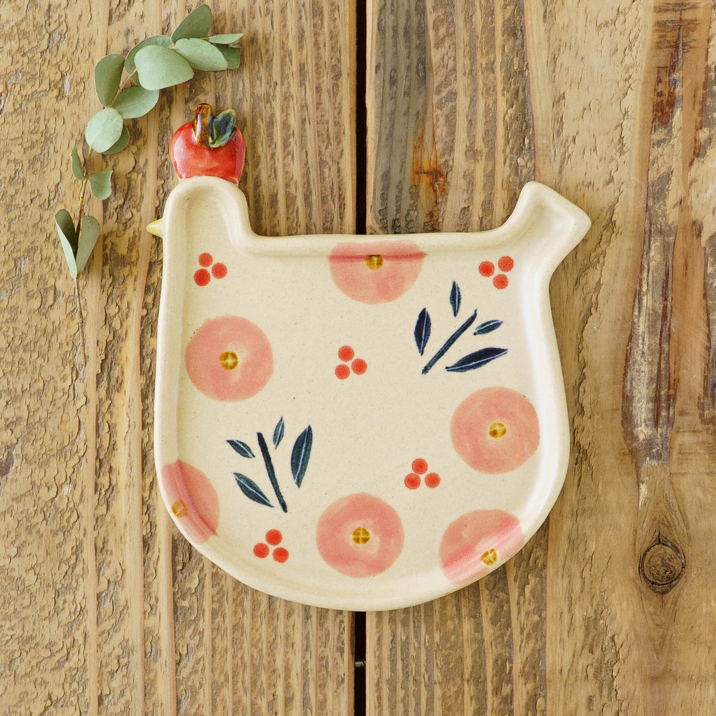 Liberty Bird Plate Pink | Kumiko Ishikawa