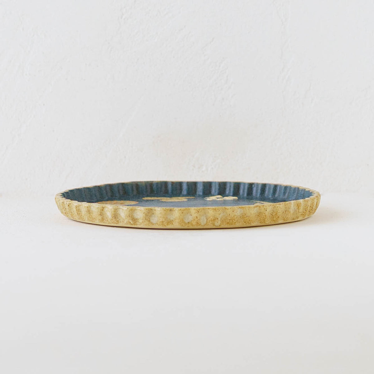 Plate 160mm penguin blue | Kokeiro Kobo