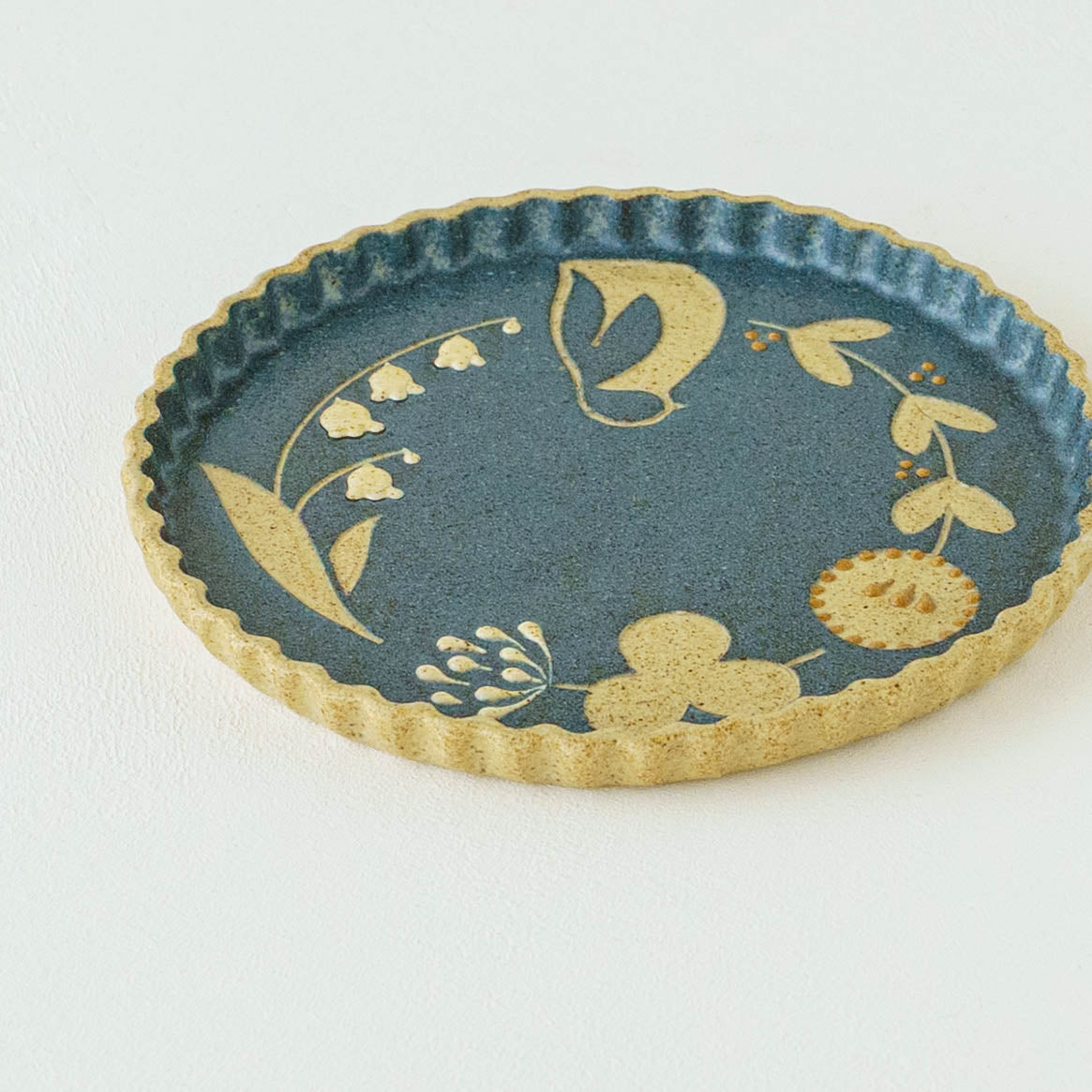 Plate 160mm penguin blue | Kokeiro Kobo