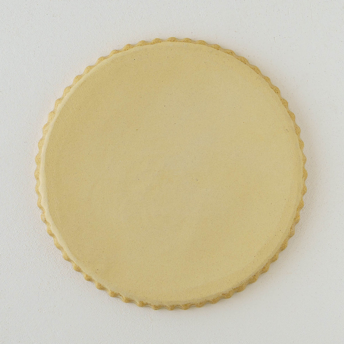 なみなみプレート 195mm　シロクマ　コーラルピンク｜苔色工房