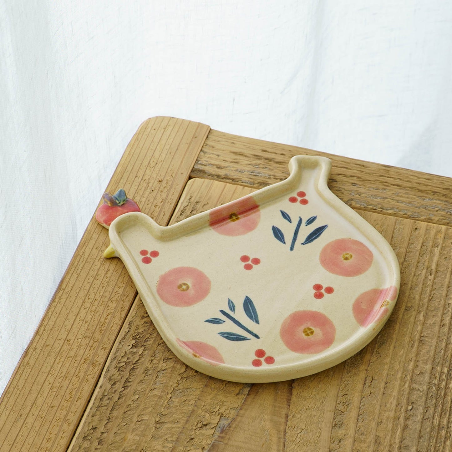 Liberty Bird Plate Pink | Kumiko Ishikawa