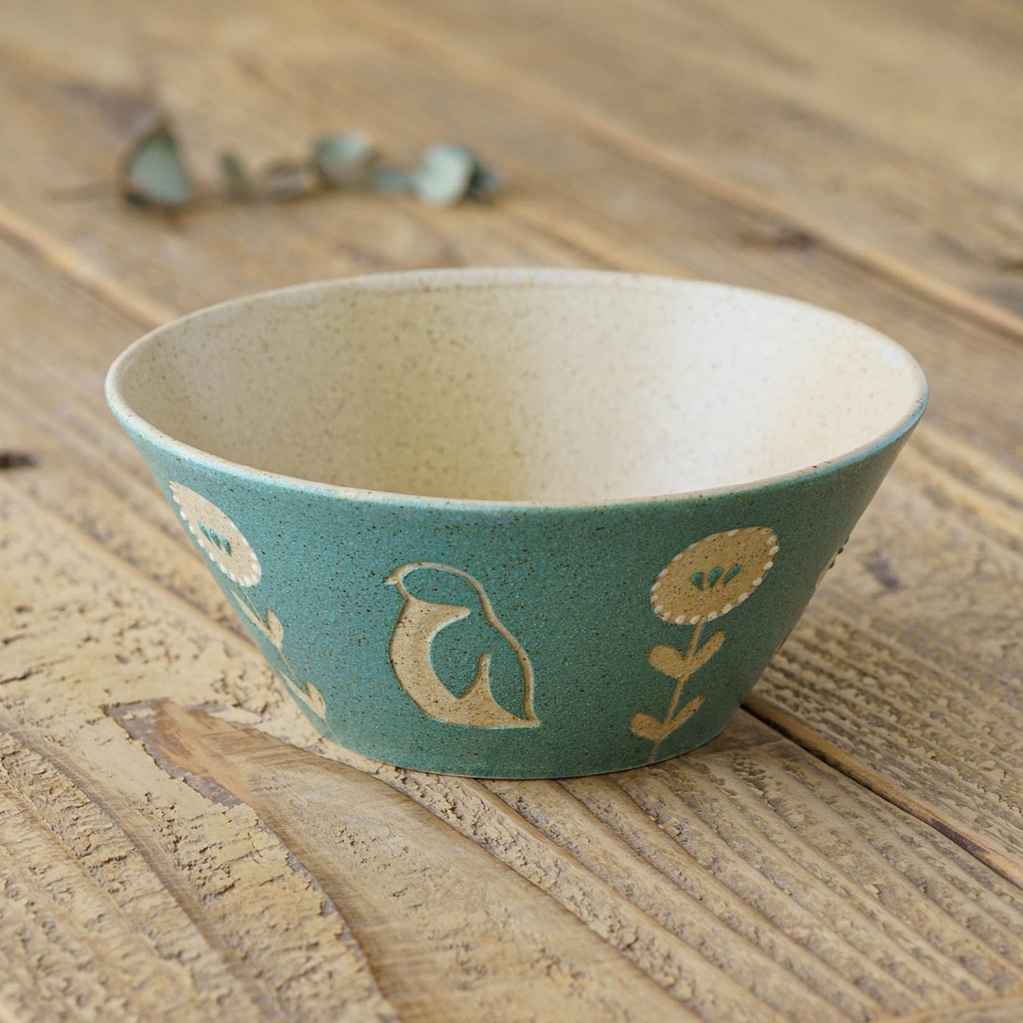 Bowl 160mm penguin green | Kokeiro Kobo