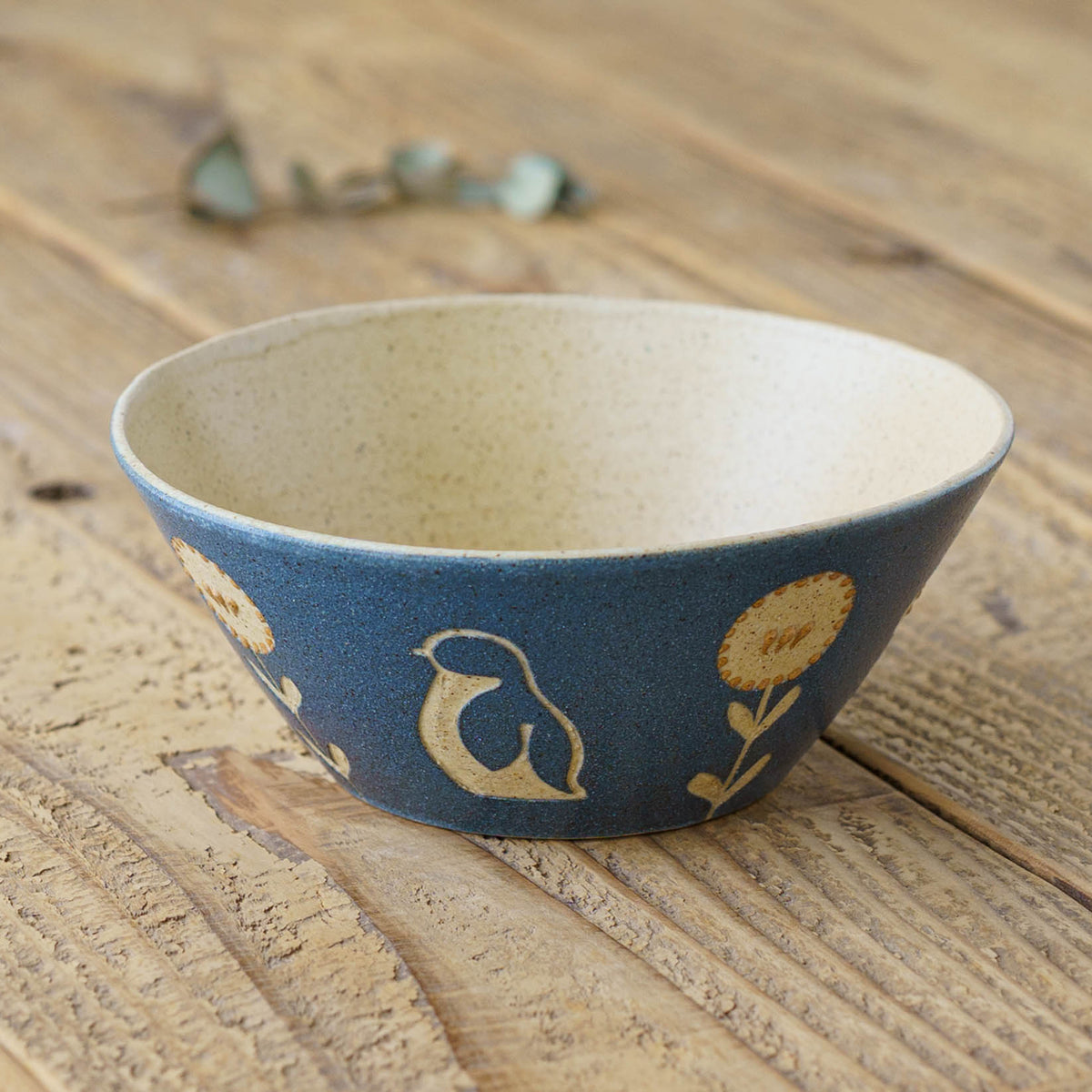 Bowl 160mm penguin blue | Kokeiro Kobo