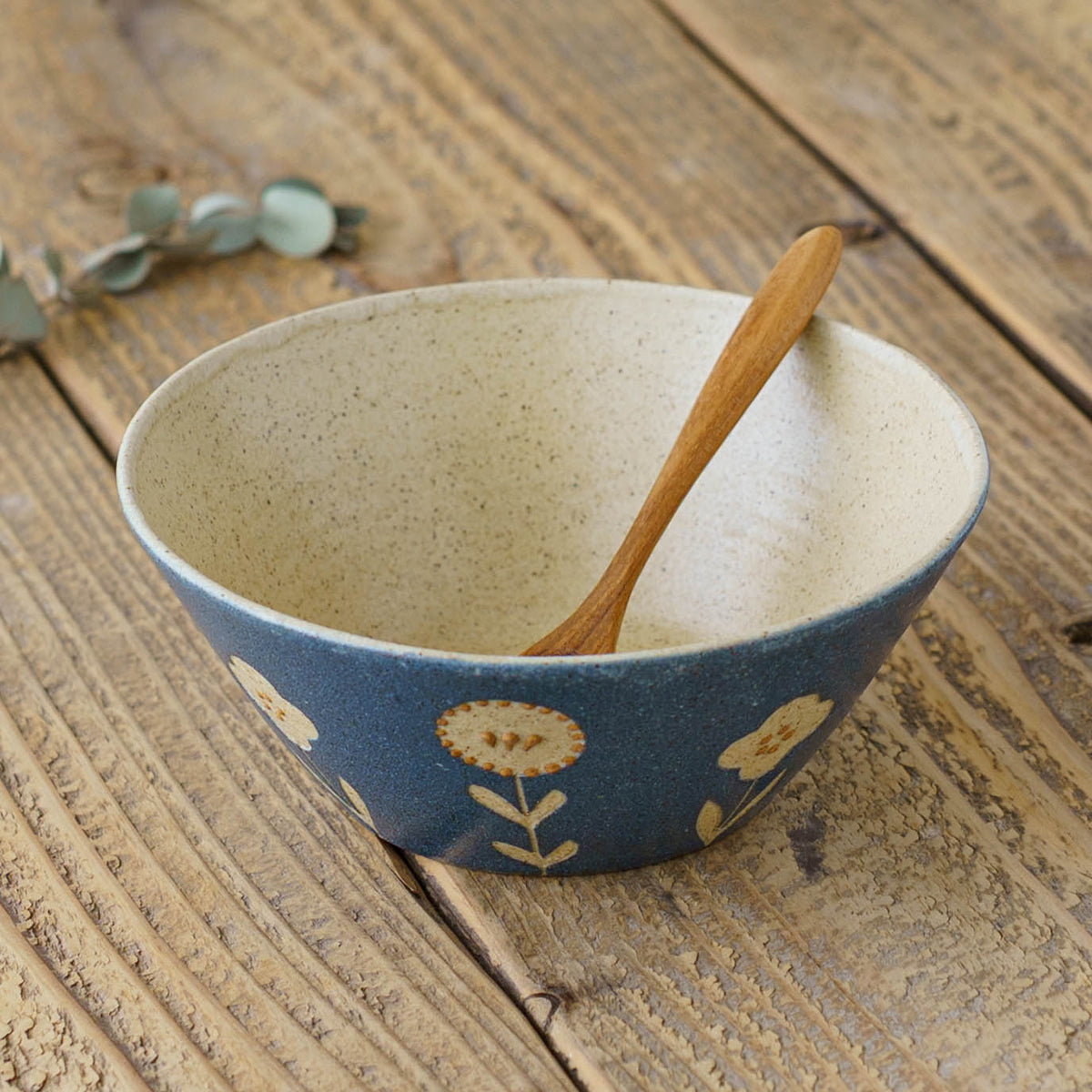 Bowl 160mm penguin blue | Kokeiro Kobo