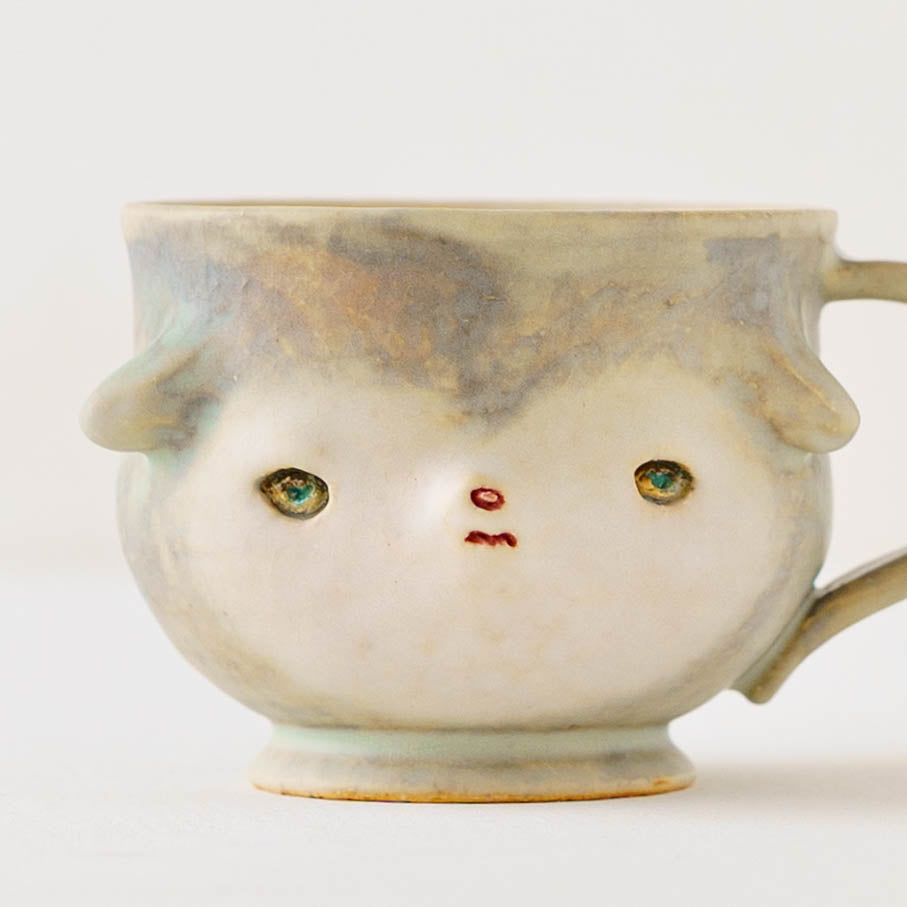 陶芸作家 こいずみちはる face mug｜作家もののうつわ通販 四季折折