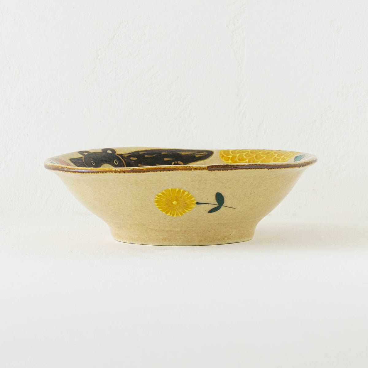 Mimosa square plate Medium｜Natsuko Morino