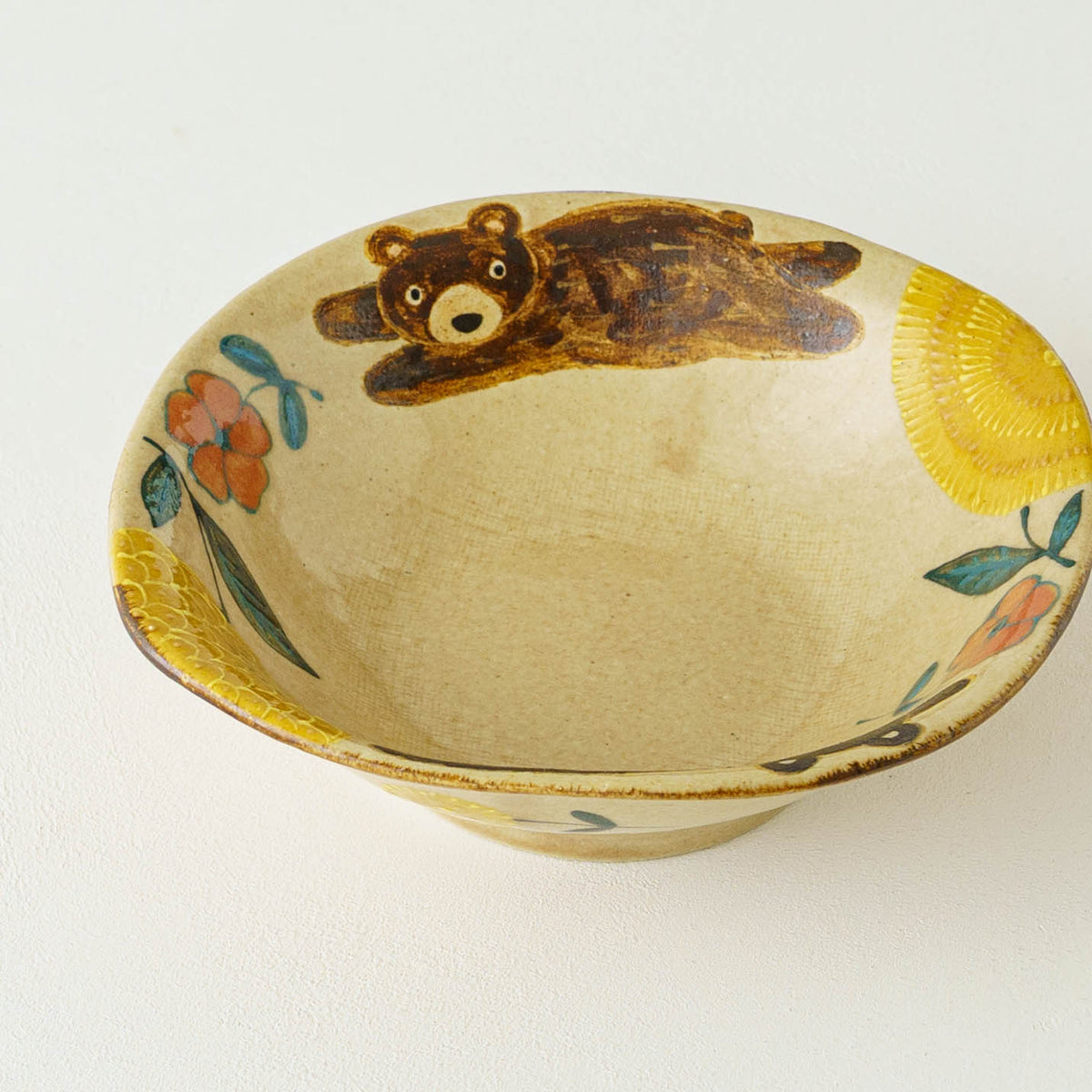 Mimosa square plate Medium｜Natsuko Morino