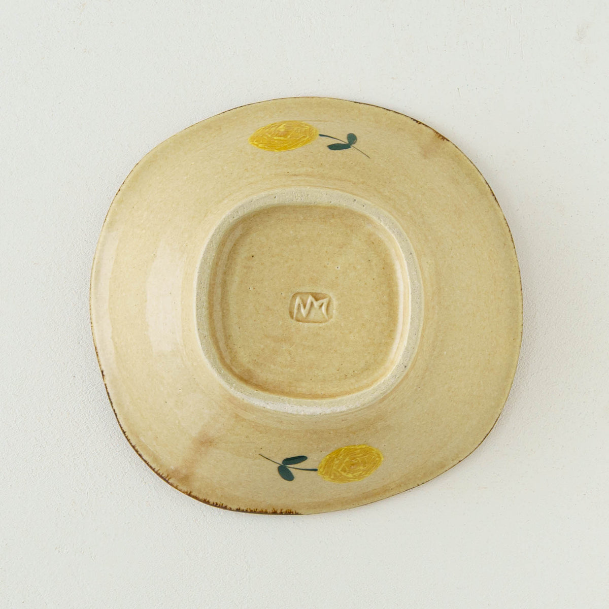 Mimosa square plate Medium｜Natsuko Morino