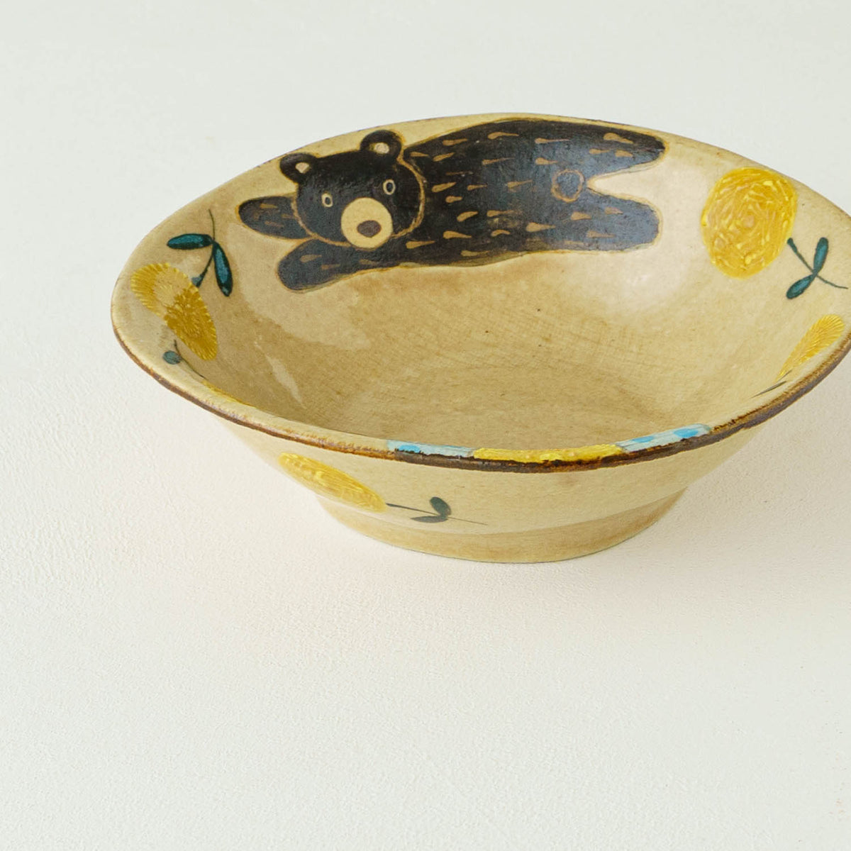 Mimosa square plate Medium｜Natsuko Morino
