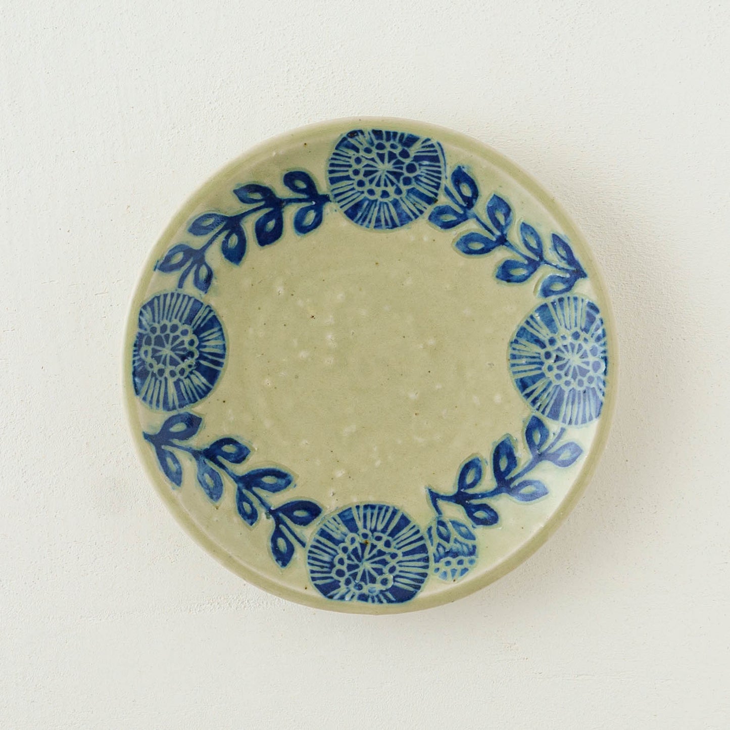 Round plate 15cm Blue | Urara Matsuzaki