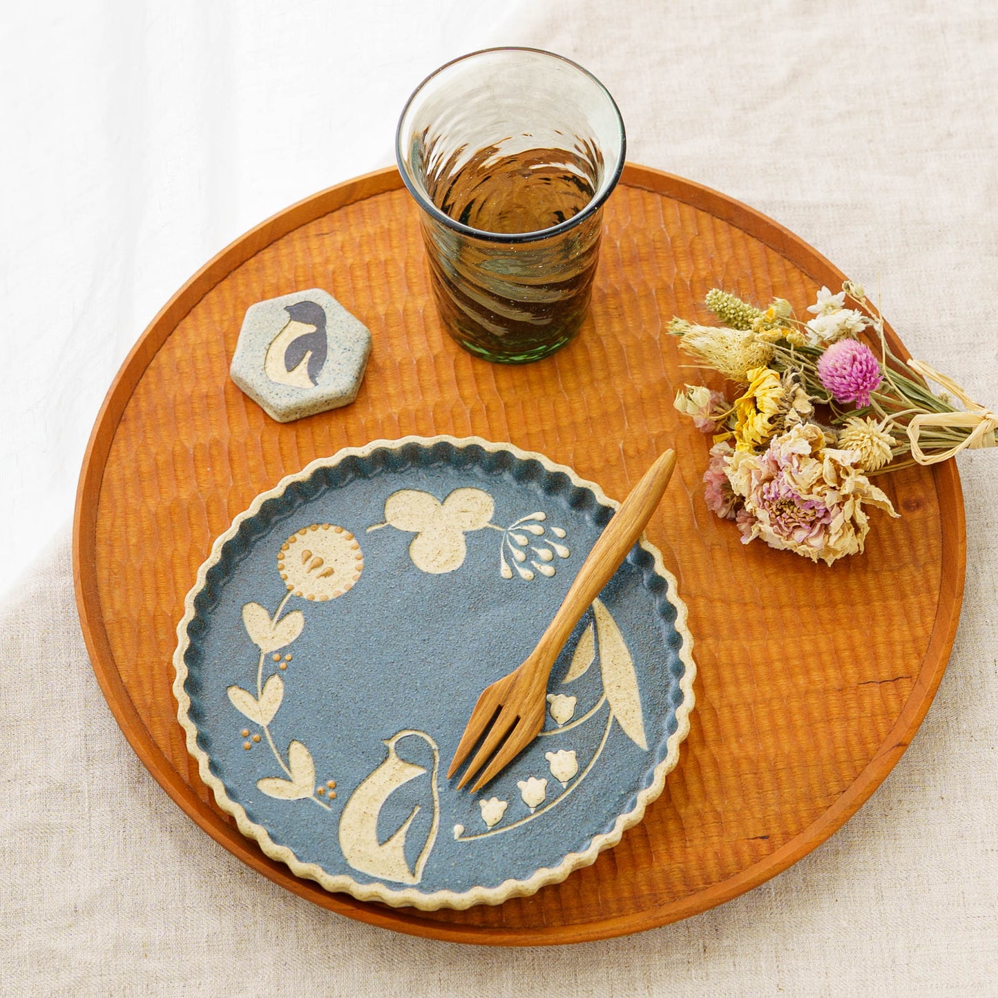 Chopstick Rest  blue | Kokeiro Kobo