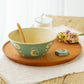 Bowl 160mm penguin green | Kokeiro Kobo
