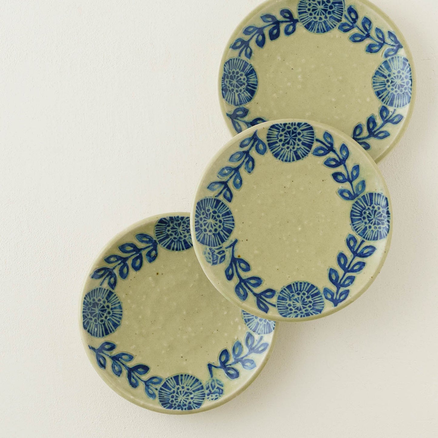 Round plate 15cm Blue | Urara Matsuzaki