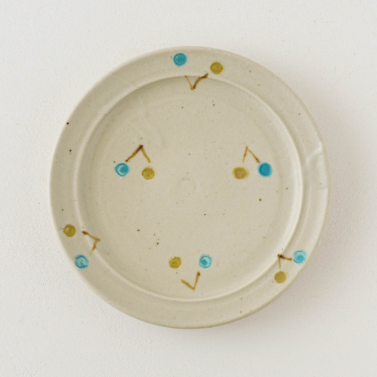 15cm Rim Plate Cherries | Haruko Harada