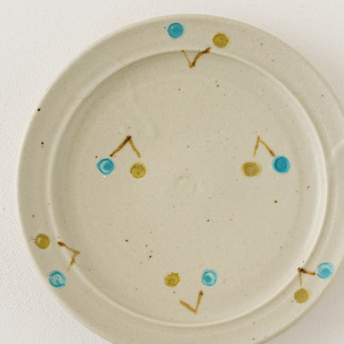 15cm Rim Plate Cherries | Haruko Harada