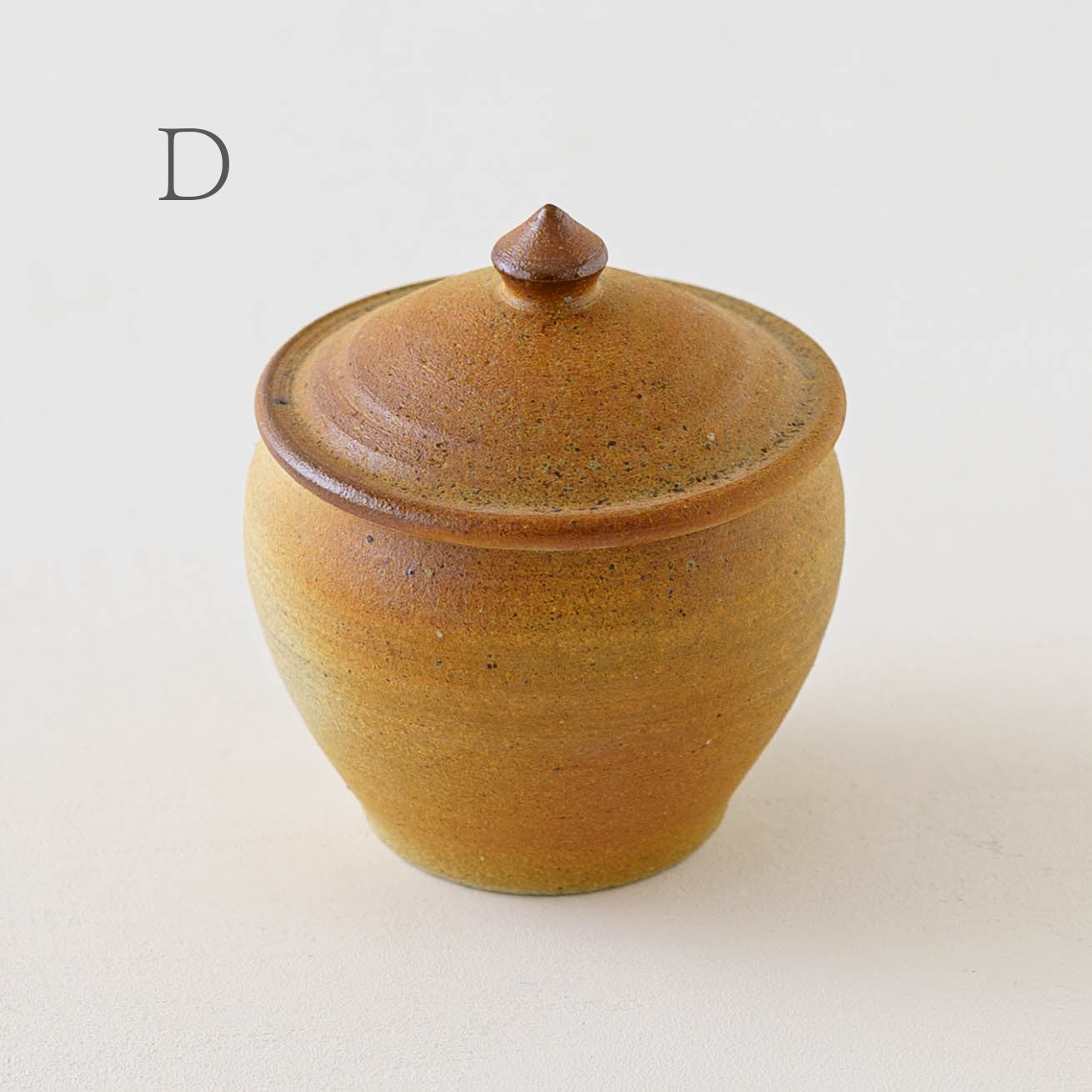 塩壷　上膨れ　M｜川尻製陶所