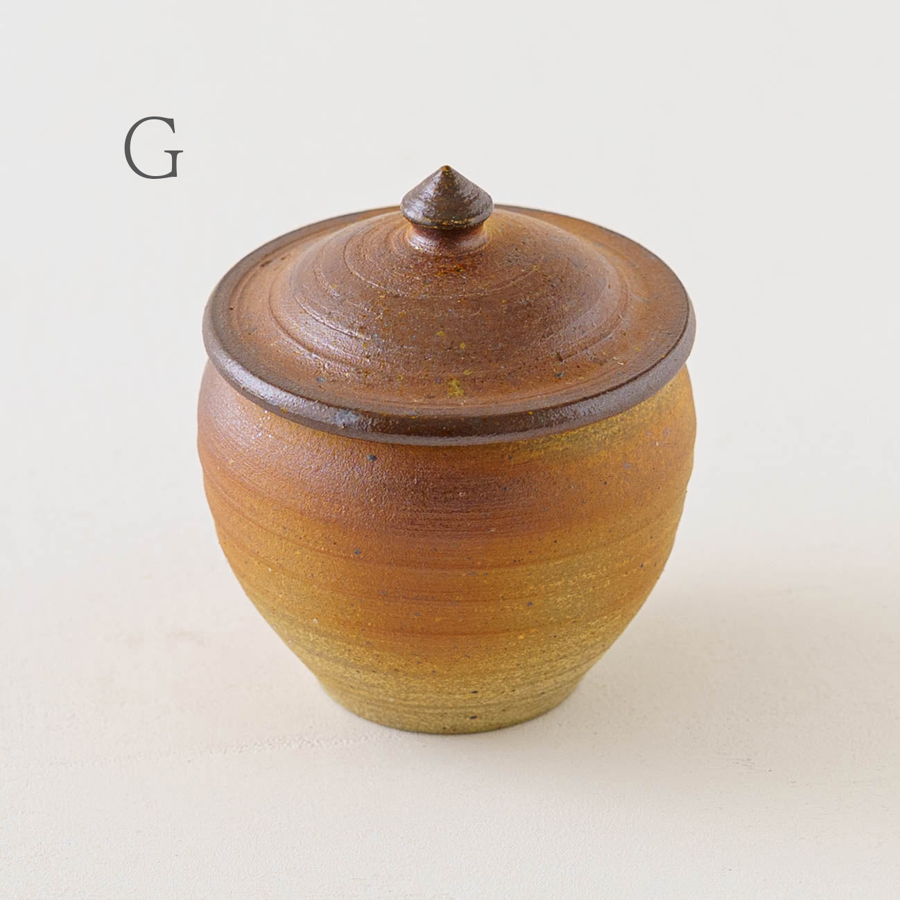 塩壷　上膨れ　M｜川尻製陶所