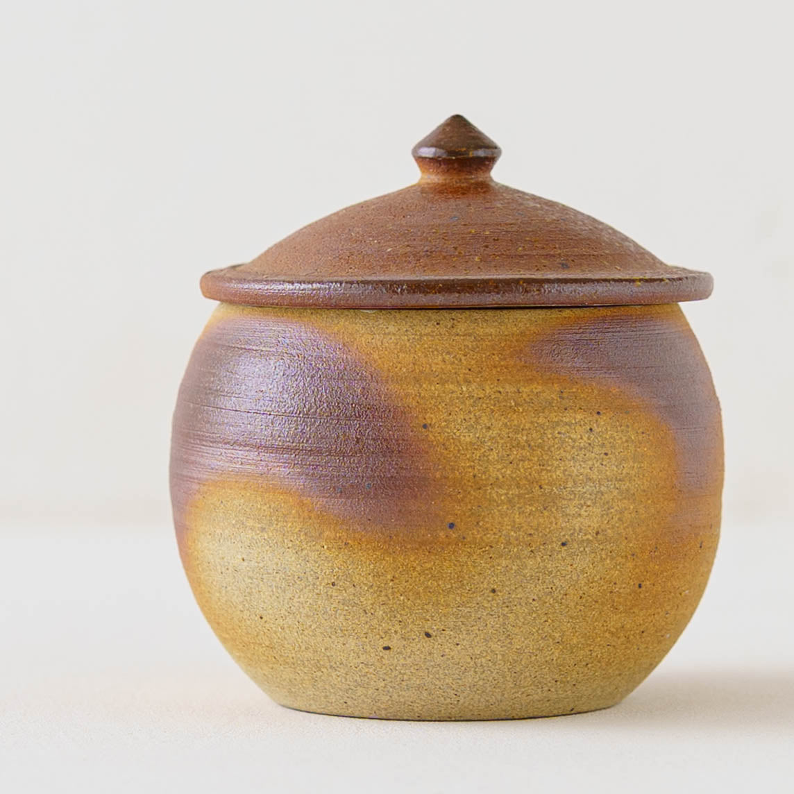 益子焼 川尻製陶所 塩壷 丸形 M｜和食器通販 四季折折 – 四季折折