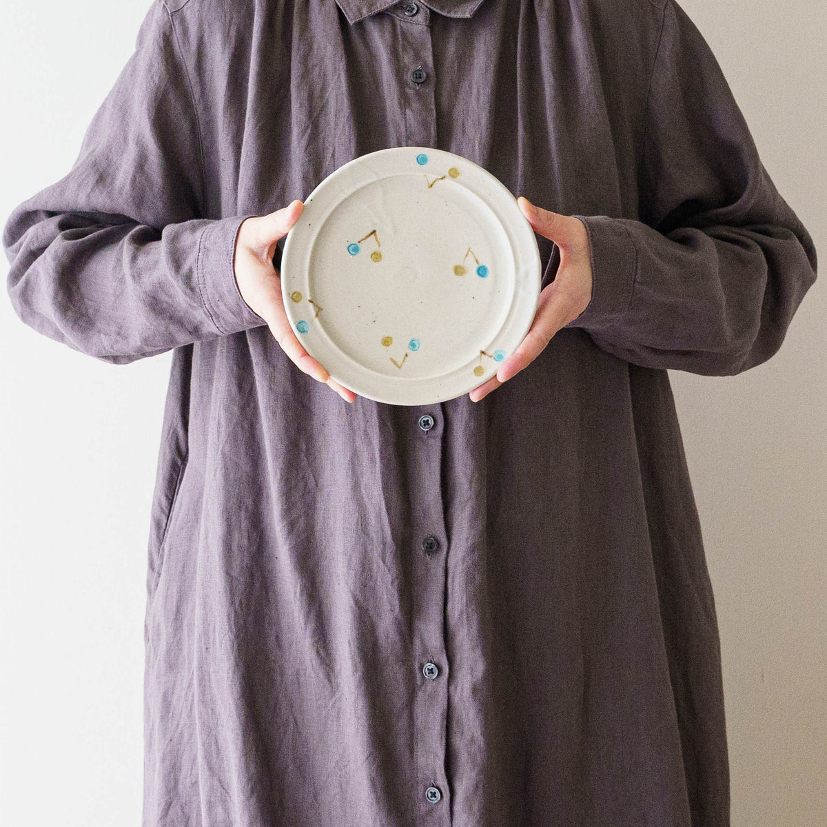 15cm Rim Plate Cherries | Haruko Harada