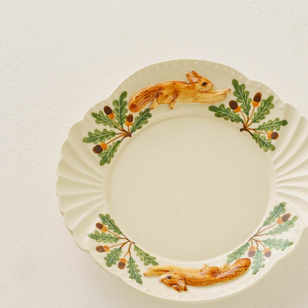 跳ねリスアンティーク小皿｜Sugar Poppo