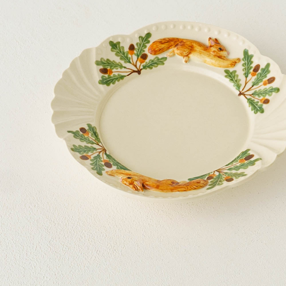 跳ねリスアンティーク小皿｜Sugar Poppo