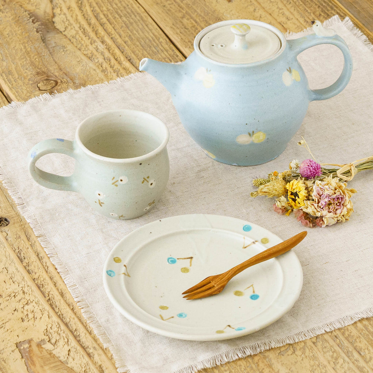 Pot Bird x Butterfly Light Blue | Haruko Harada