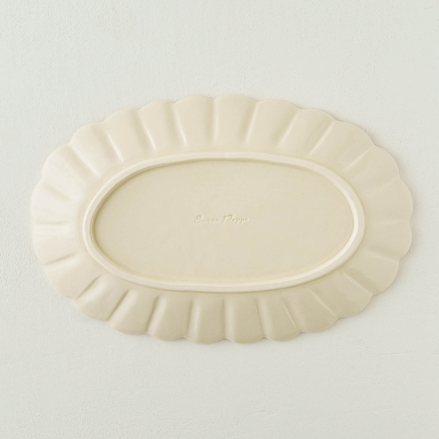 リスオーバル輪花皿｜Sugar Poppo