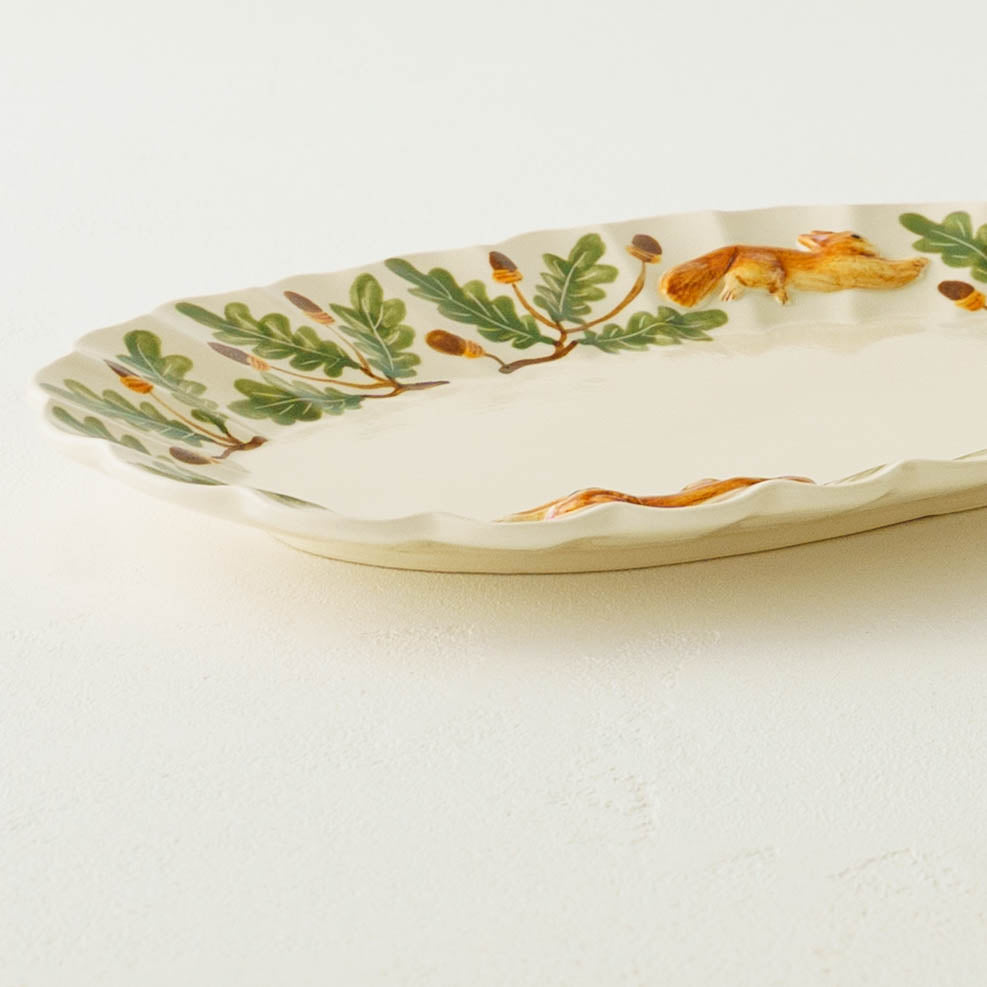 陶芸作家 Sugar Poppo リスオーバル輪花皿｜作家もののうつわ