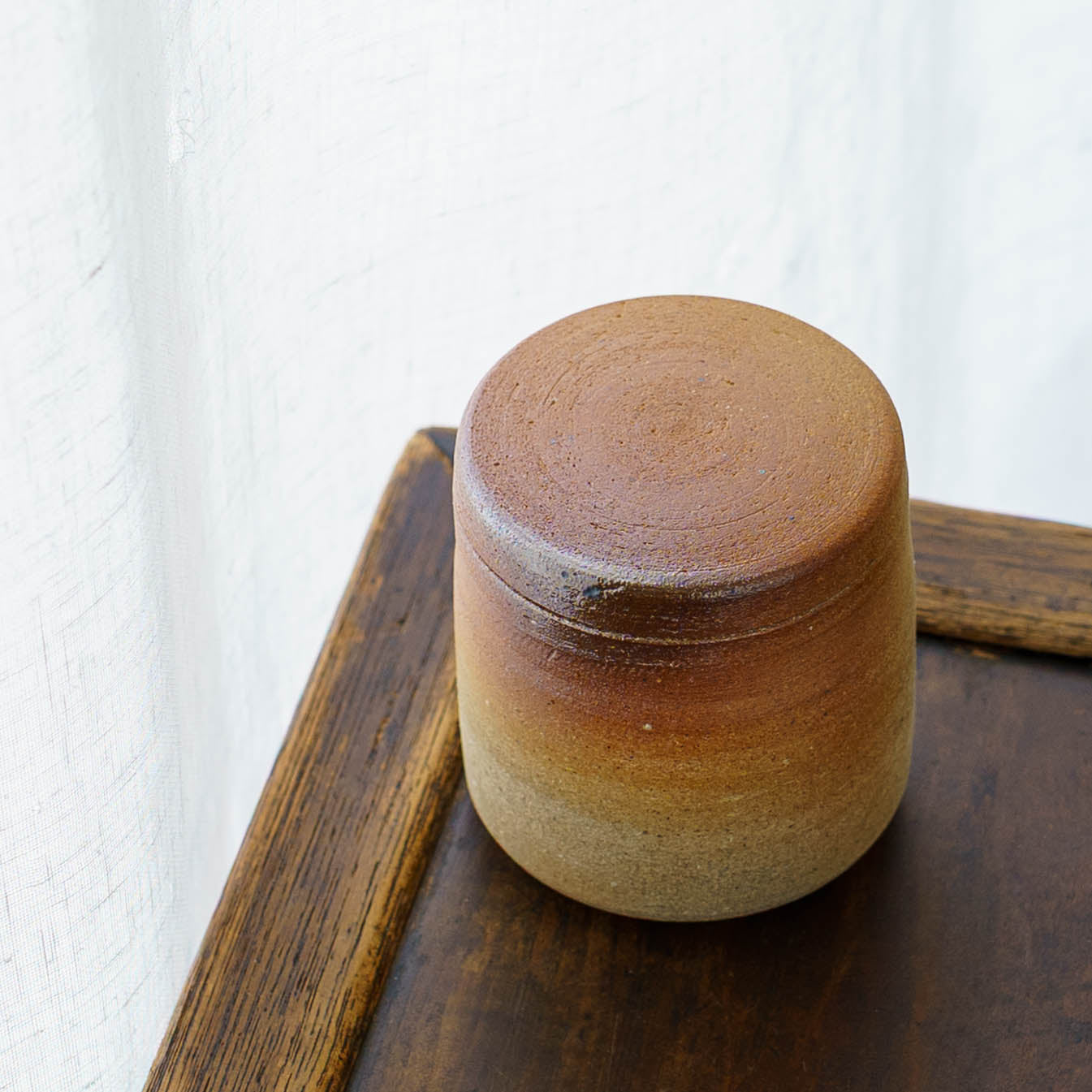 砂糖壷　筒形　M｜川尻製陶所