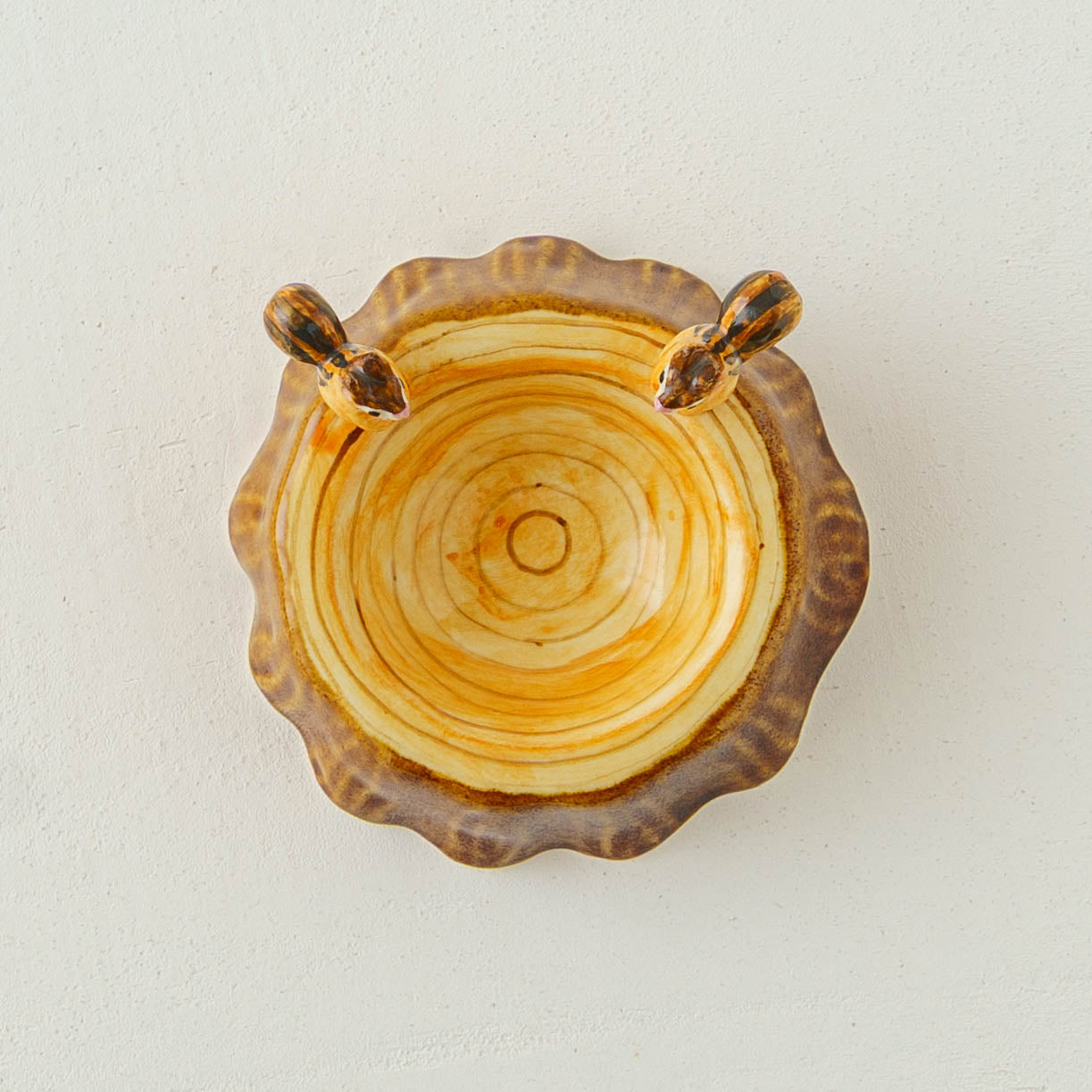 リス切り株豆鉢｜Sugar Poppo