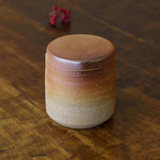 砂糖壷　筒形　M｜川尻製陶所