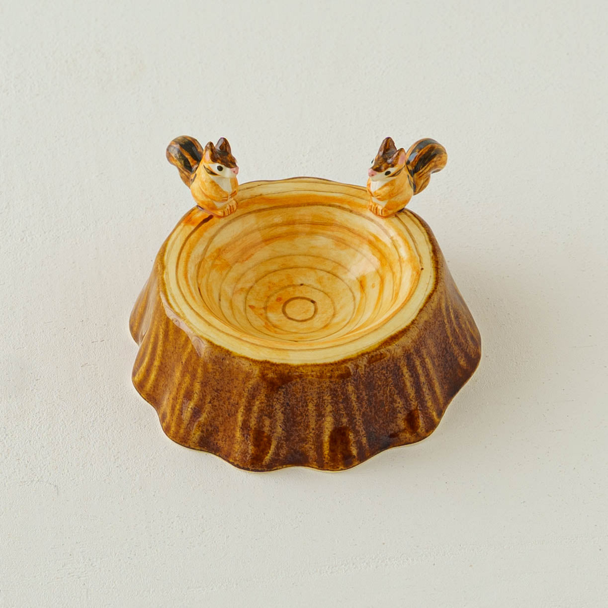 リス切り株豆鉢｜Sugar Poppo