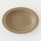 Oval Deep Plate L Brown | Mami Furukawa