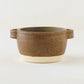 Heat-resistant bowl with handles brown | Mami Furukawa