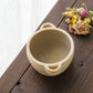 Heat-resistant bowl with handles ivory | Mami Furukawa