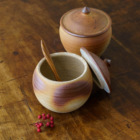 塩壷　丸形　M｜川尻製陶所