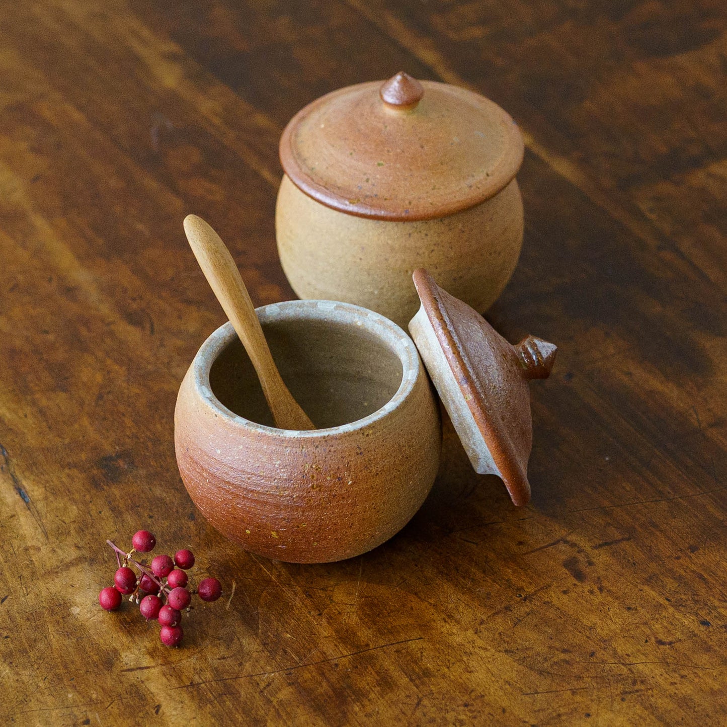 塩壷　丸形　S｜川尻製陶所