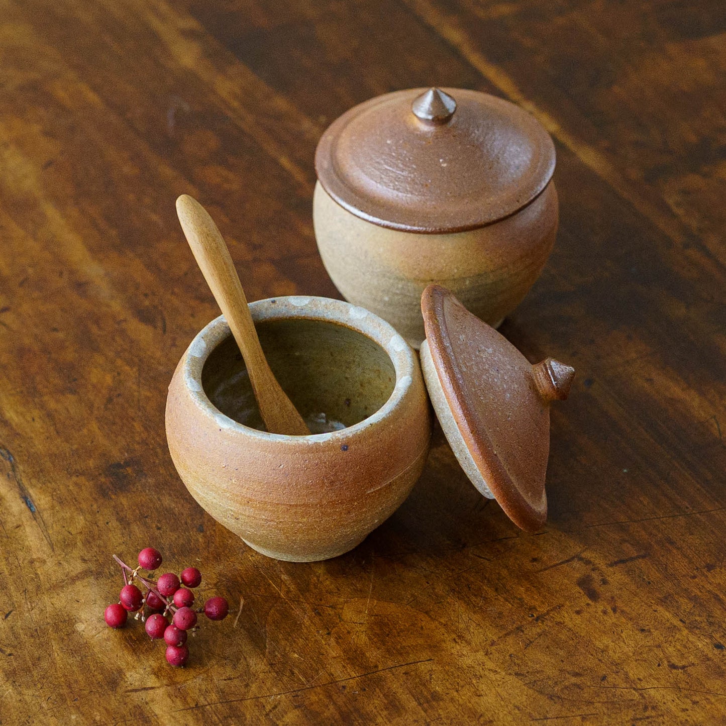 砂糖壷　上膨れ　S｜川尻製陶所