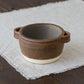 Heat-resistant bowl with handles brown | Mami Furukawa