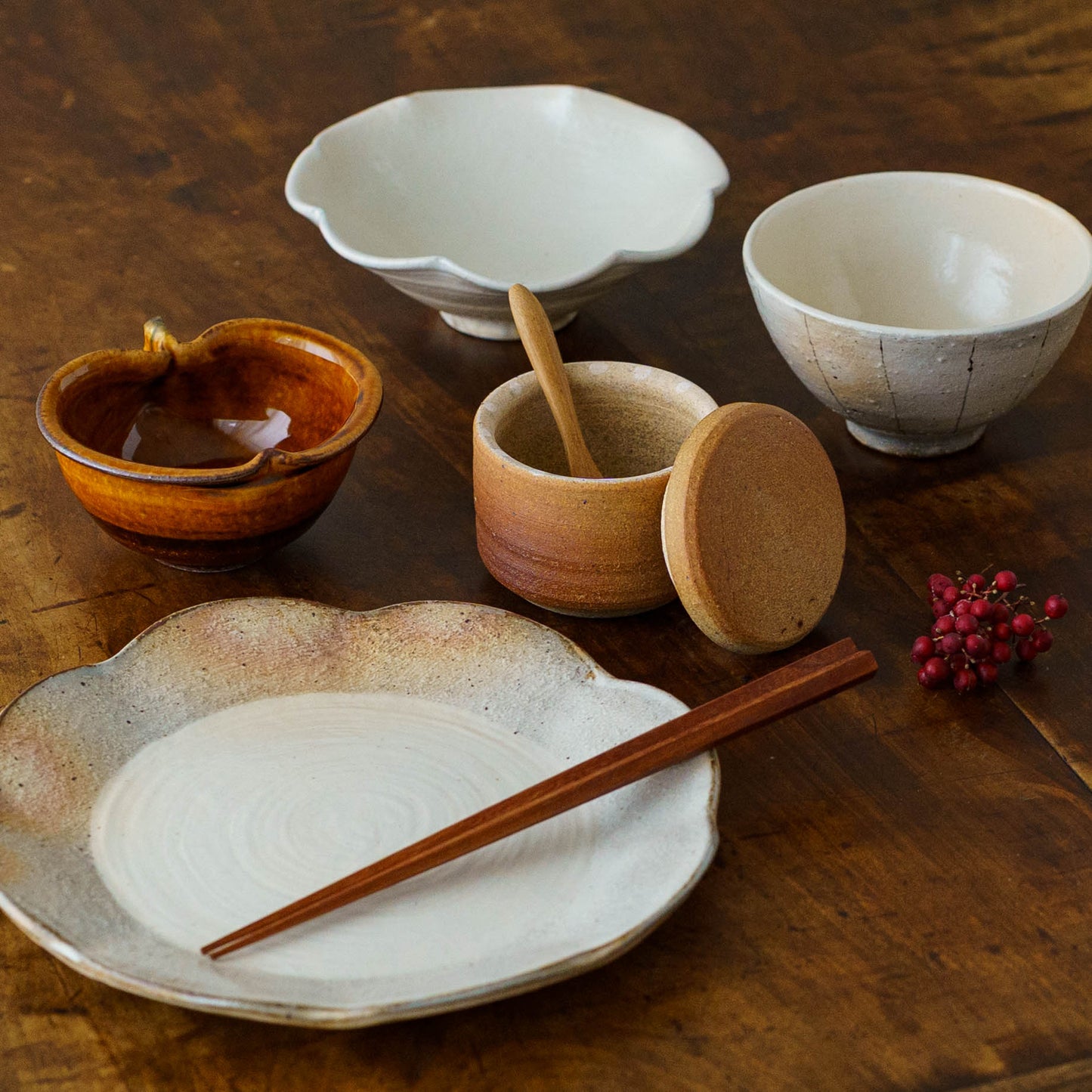 塩壷　筒形　S｜川尻製陶所