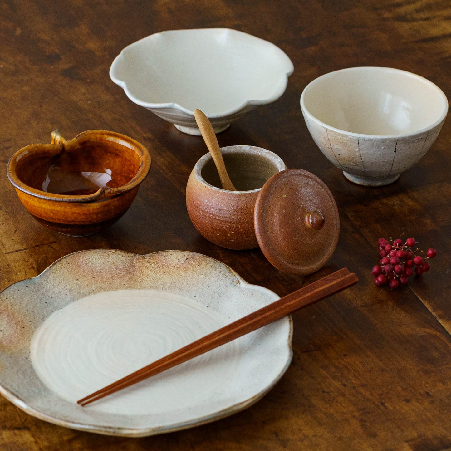 塩壷　丸形　S｜川尻製陶所