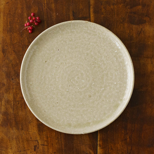 りんご灰釉7寸皿｜戸津圭一郎