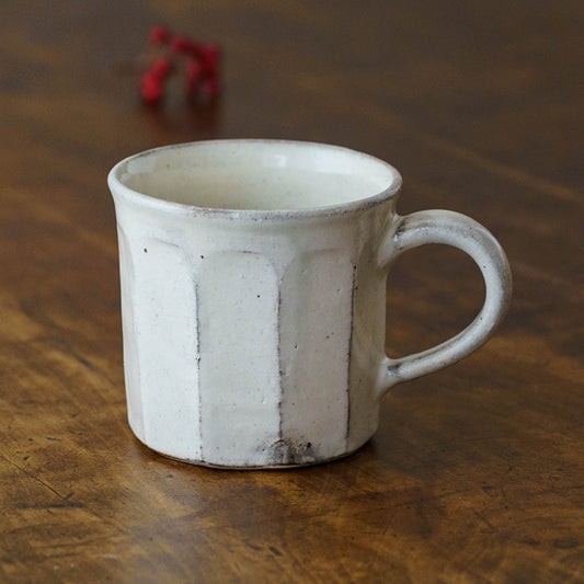 粉引面取マグ｜戸津圭一郎