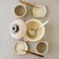 Heat-resistant bowl with handles ivory | Mami Furukawa