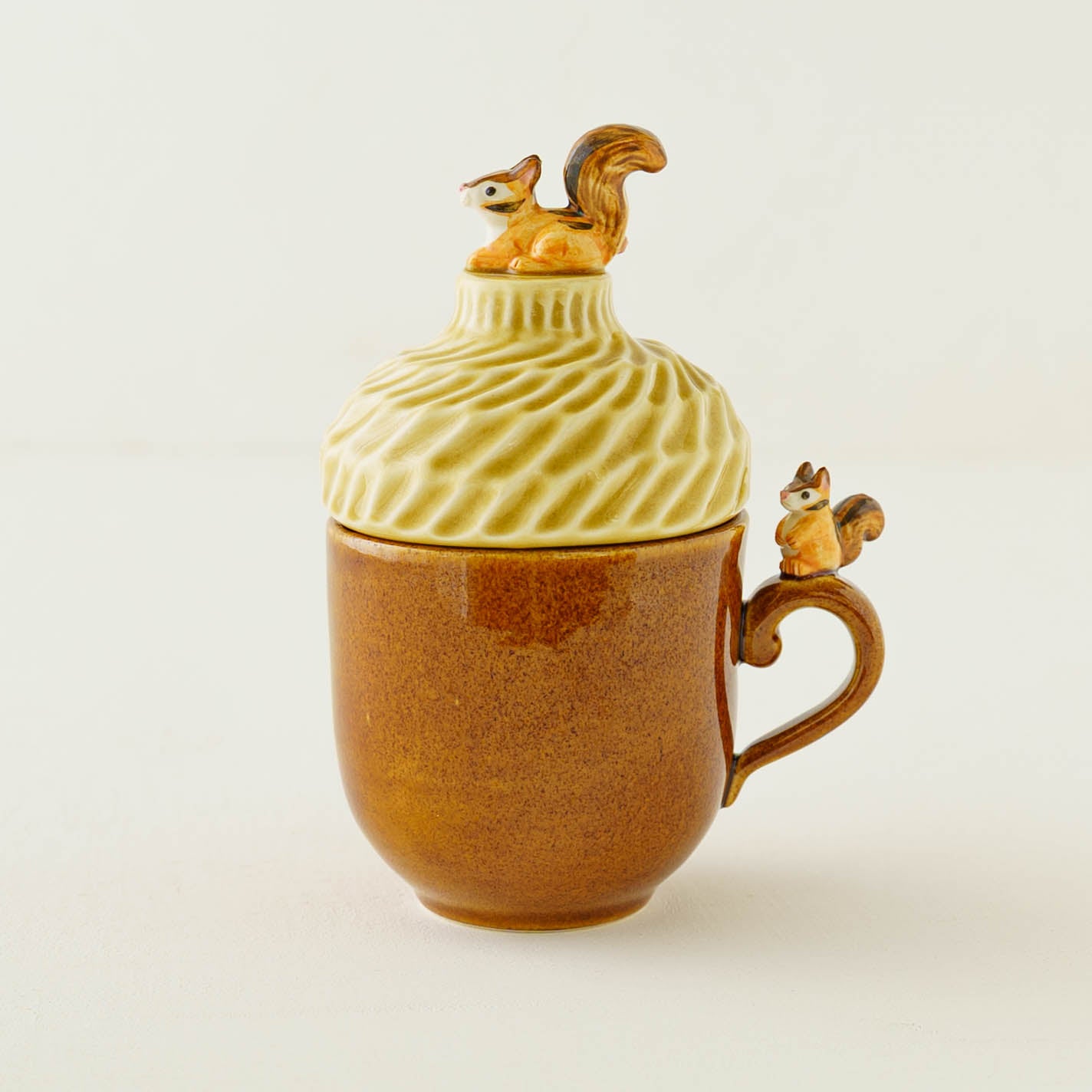 陶芸作家 Sugar Poppo リスどんぐり帽子カップ｜作家もののうつわ通販